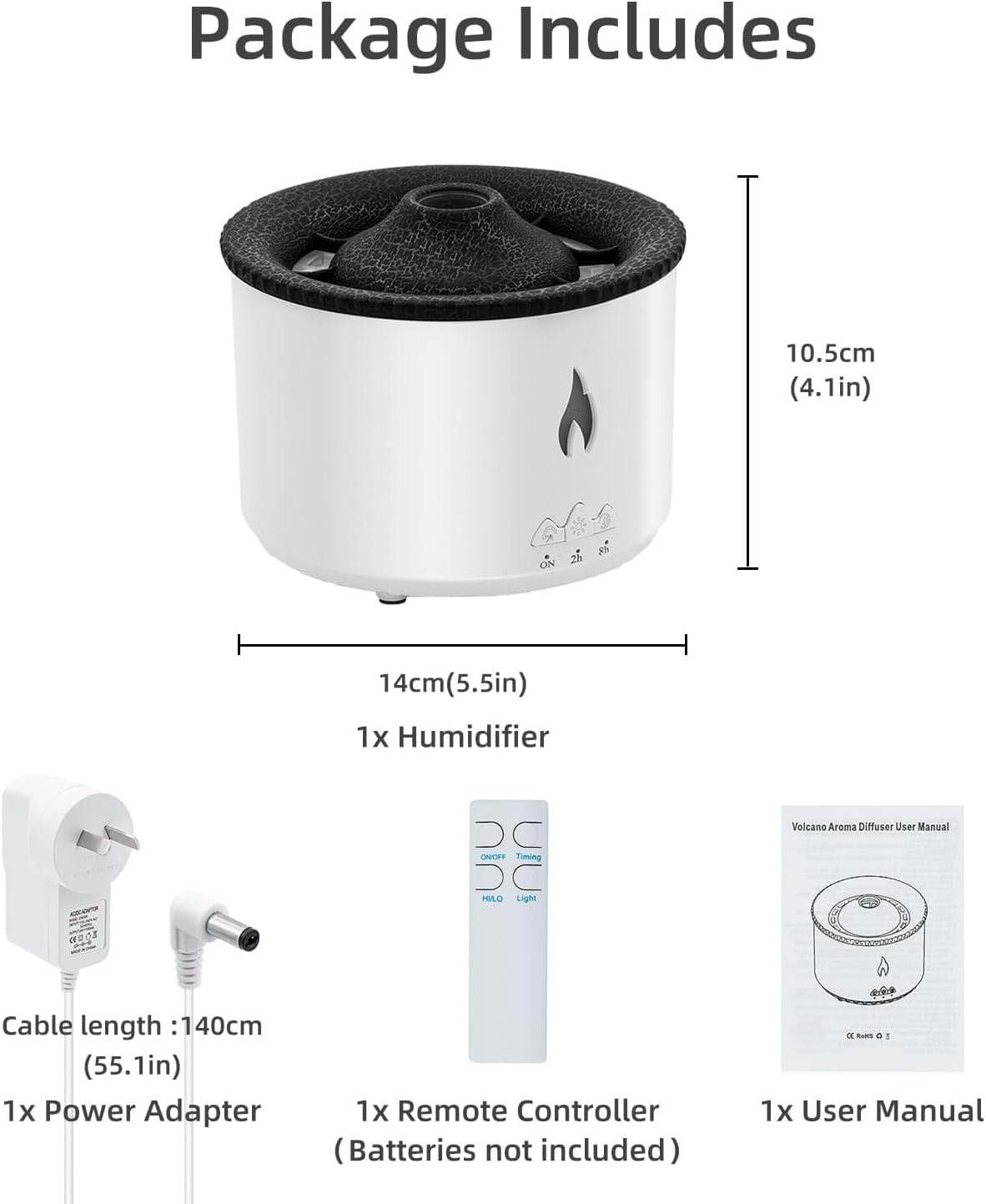 Portable Flame Air Humidifier